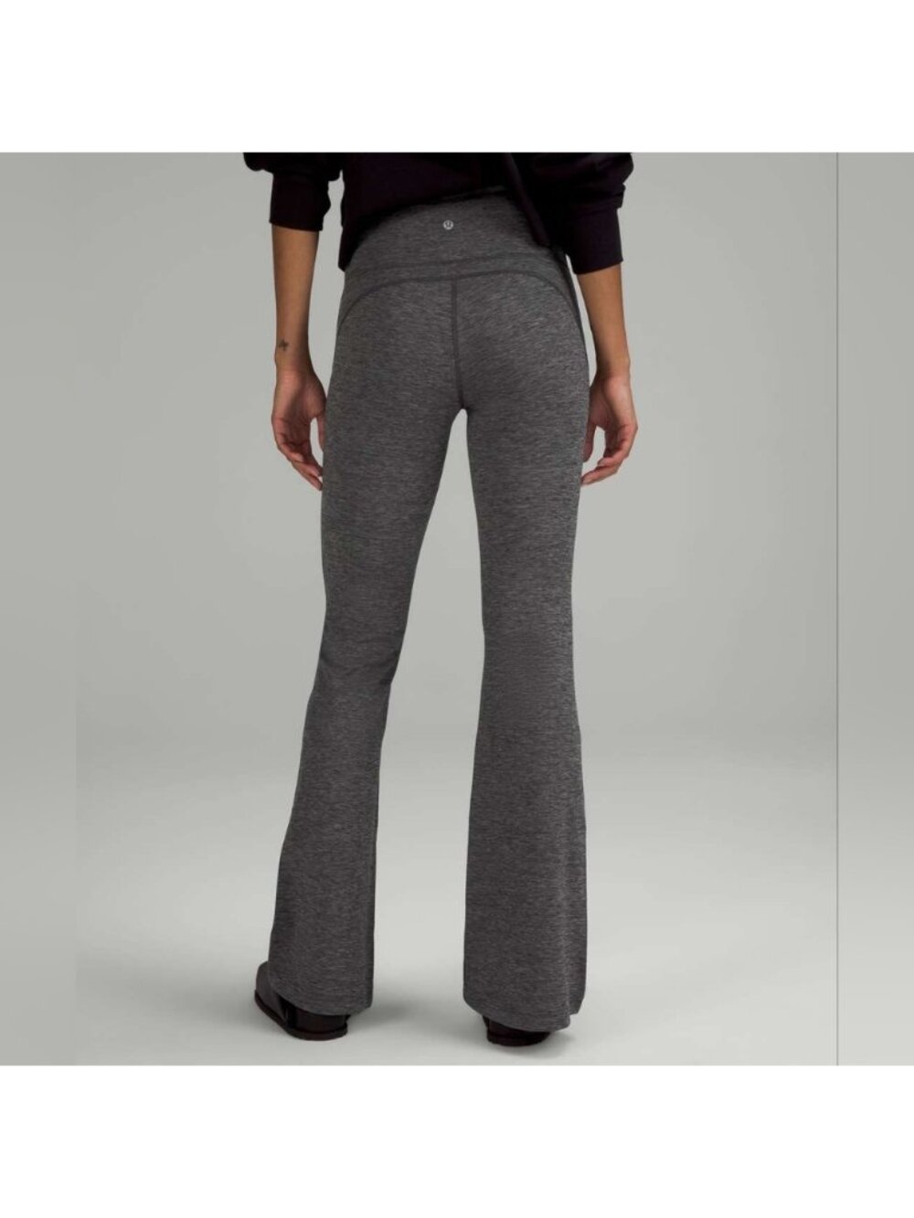Lululemon Groove Super-HR Flared Pant Nulu Heathered Graphite Grey like new